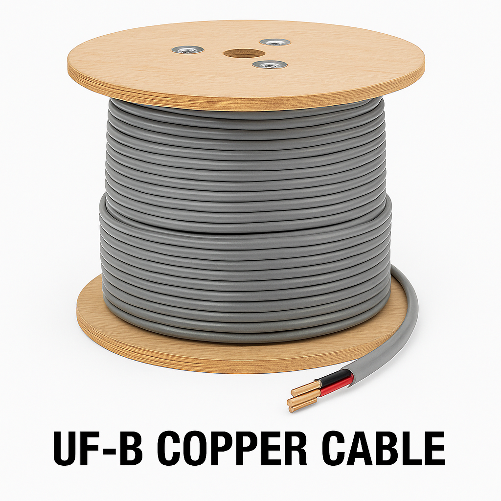 WIRE UF-B 10/3 Copper Cable Black, White & Red + Uncovered, 1000 ft – Southwire,